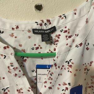 Hillary Radley White short sleeved blouse